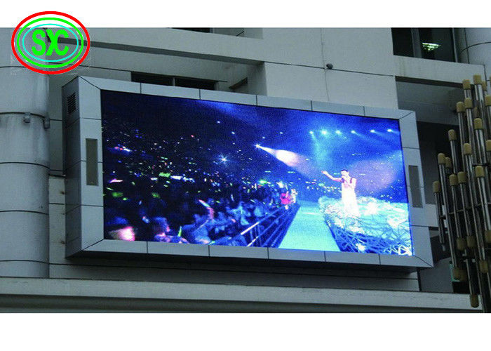 Tela LED colorida externa P4 à prova d'água, pixel de 4mm, vida útil de 10000h