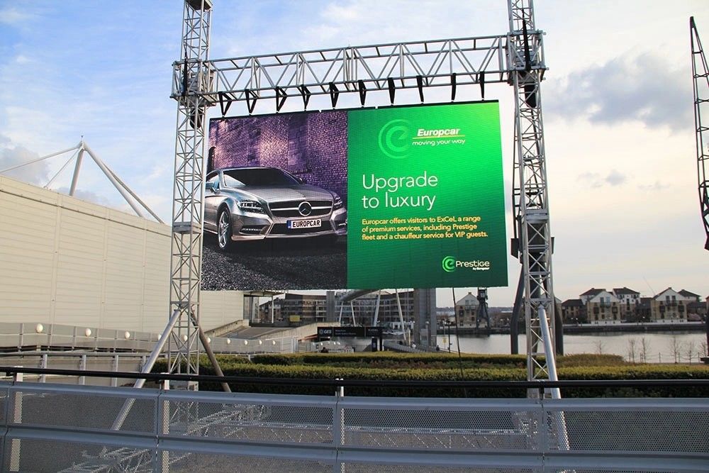Super Clear Vision Car Exhibition Stage P4.81mm Outdoor Full Color LED Display para Alta Definição