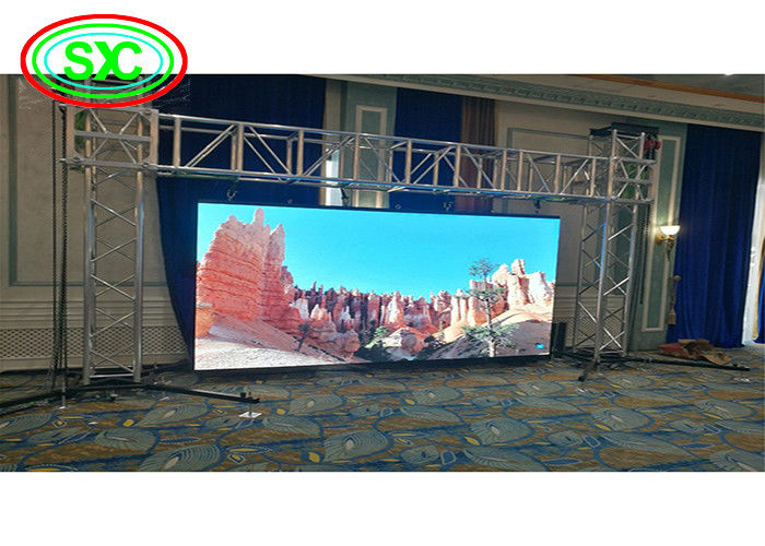 Armário alugado exterior do painel 500*1000mm Aluminun da exposição de diodo emissor de luz de P3.91 P4.81