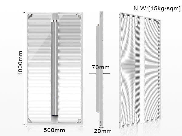 Indoor P3.9-7.8 Full Colour Transparent Led Display Screen Smd Curved Led Video Wall Glass Led Screen For Showcase