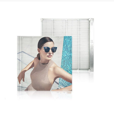 Shopping Mall Outdoor Full Colour Waterproof P3.91-7.82 Mesh Transparente LED Screen