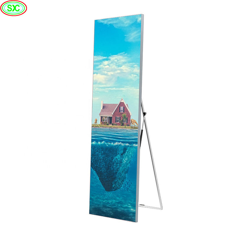 P3 Display de vídeo a cores interiores LED Display Stand Poster LED Screen Espelho Screen portátil