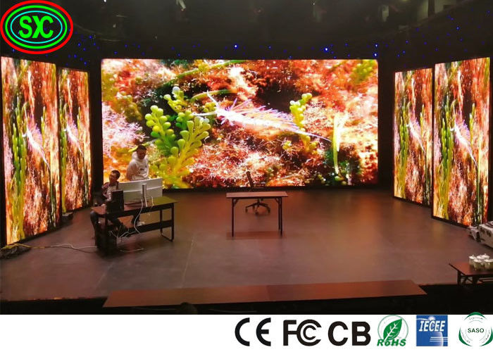 Ecrãs LED de estágio de alta taxa de atualização para eventos internos com 3840hz e alta resolução