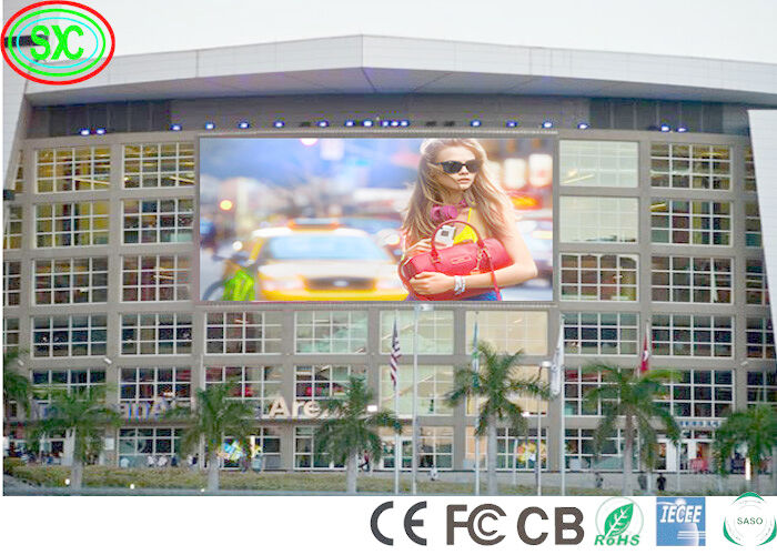 Exibição LED a cores exteriores P6 Alta taxa de atualização Publicidade Painel de outdoors 320W/m2 P6 6500cd/m2