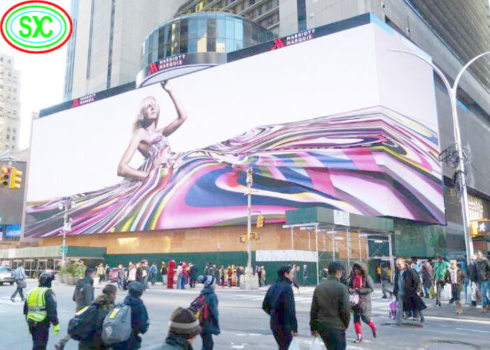 Display LED de alta luminosidade em forma de L P8 exterior em cores completas para publicidade comercial 1/4 Scan L Shape P8 exterior
