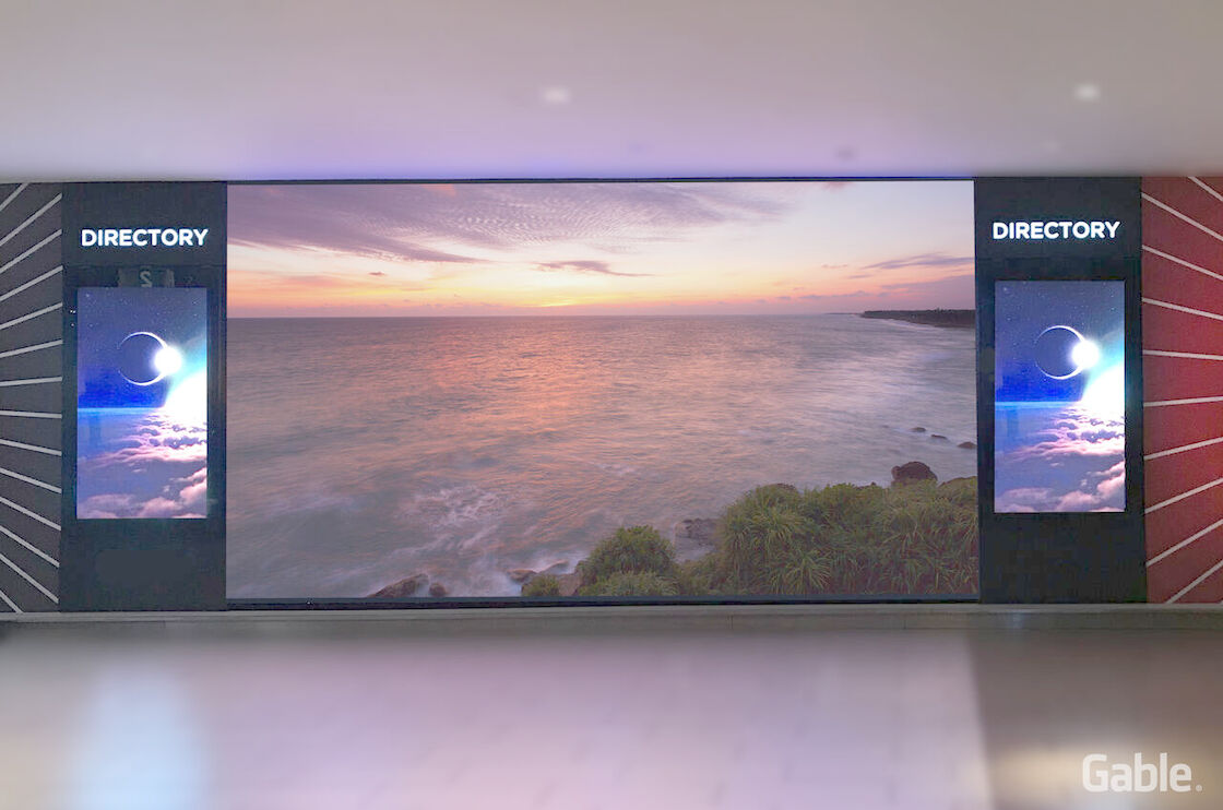 Ecrã de visualização de parede de vídeo LED P3 de cores inteiras magnética para instalação fixa 1R1G1B