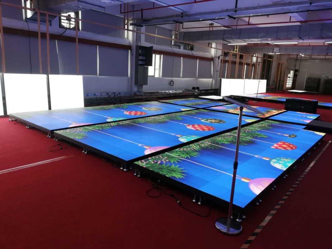 Equipamento de palco Festa de casamento Show DJ Full Color RGB LED Disco Light Dance Floor Screen