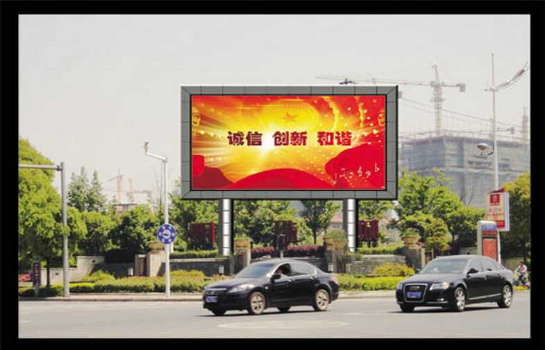 Brilho conduzido exterior dos quadros de avisos de Digitas da cor da exposição P10 tri, o de pouco peso e o de alta resolução e o alto