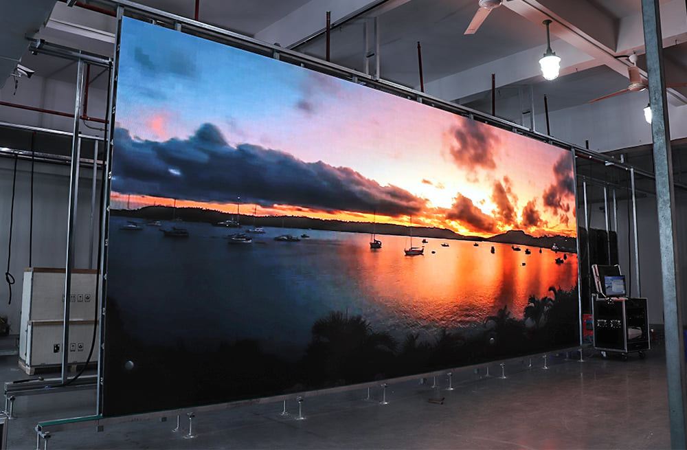 Soluções para interiores Full Color LED Display Screen P4 Wall Mount LED Video Wall Panel