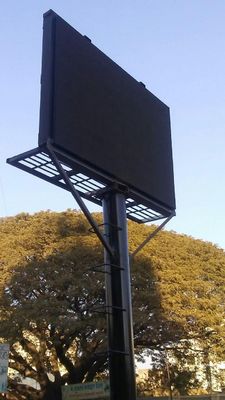 Do armário video do ferro da parede 960X960MM do diodo emissor de luz de P10 HD exposição de diodo emissor de luz exterior montada coluna