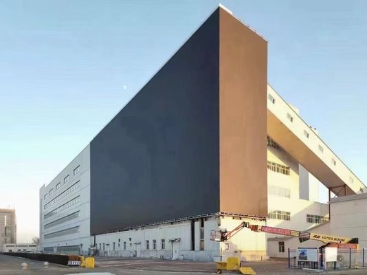 Bom preço Alto brilho exterior fixo do armário 8000nit da tela 960X960MM do diodo emissor de luz P10 e taxa de atualização 3840hz On-line