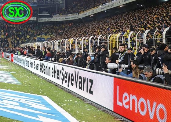 Display LED de estádio com alta luminosidade ≥6500cd/m2 e grau IP65 com taxa de quadros de 60 Hz