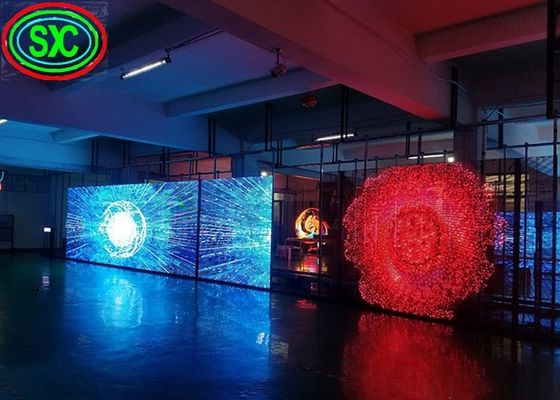 Display digital transparente com gabinete de alumínio e média sem falha de 1000 horas