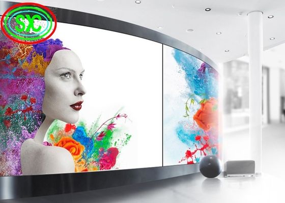 Bom preço Exibição de vídeo de diodo emissor de luz P3.91 macia curvada interna da exposição de diodo emissor de luz da cortina da cor completa on-line