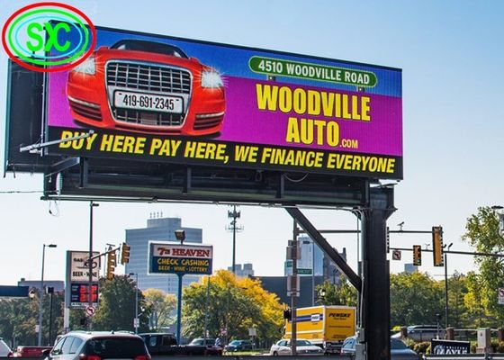 P10 IP67 Ecrã de alumínio de fundição a óleo LED a cores inteiras exterior fixo, ecrã publicitário