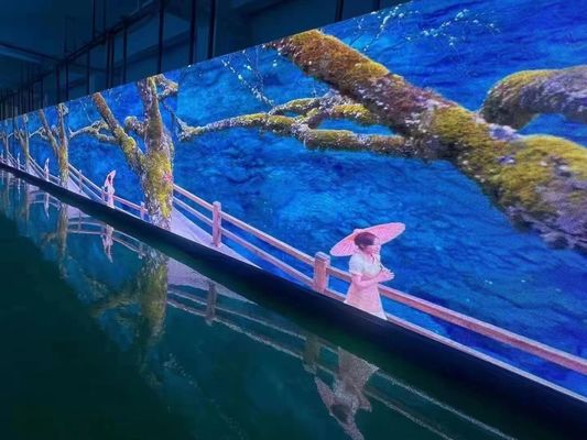 Parede video exterior RGB do diodo emissor de luz P3.91 que anuncia a exposição de diodo emissor de luz alugado