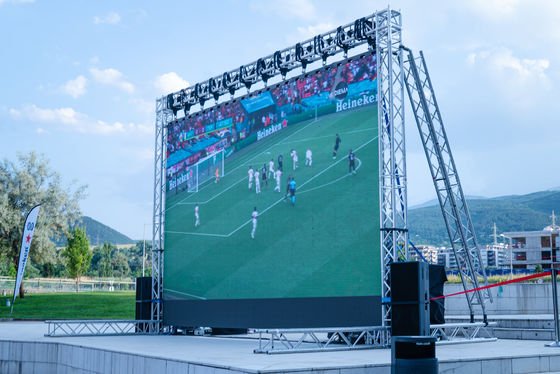 P3.91 externo de 500x1000mm Escenário LED Display com gabinete de 500x500mm e taxa de atualização de 3840hz