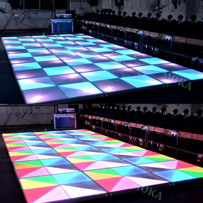 Bom preço Piso de Dança LED Full Color P4.81mm 500x500mm IP65 à Prova D'água 3 Anos de Garantia on-line
