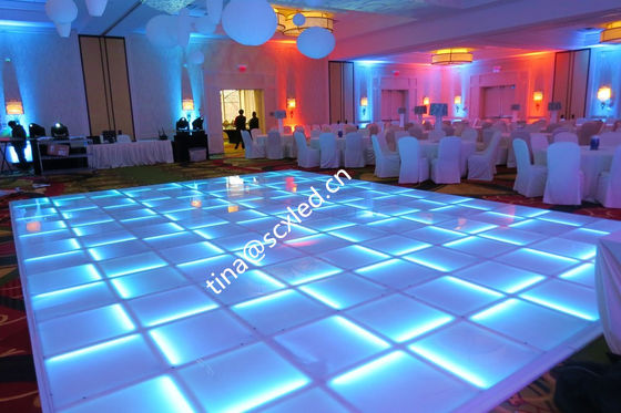 Bom preço Painel de piso de dança LED com passo de pixel de 4,81 mm para interior 500x500mm IP65 à prova d'água on-line