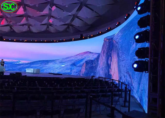 Bom preço Controle interno de WIFI 3G da exposição de diodo emissor de luz da cortina da curva P6 com 5 anos de garantia on-line