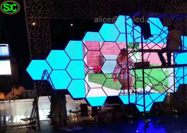 Tela de exposição video do diodo emissor de luz da cortina da forma P3.9 para anunciar, de alta resolução