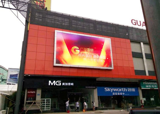 Bom preço P10 Área exterior à prova d'água Full Color LED Billboard 10mm Pixel 960x960mm Gabinete on-line