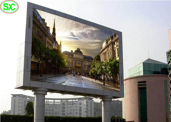 Bom preço Exposição de diodo emissor de luz exterior de alta resolução da cor completa de P16 P25, painel do diodo emissor de luz 1R1G1B on-line