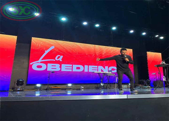 P3.91 fundição a pressão Alumínio Aluguer Display LED Leve Distância de visualização 3-50m