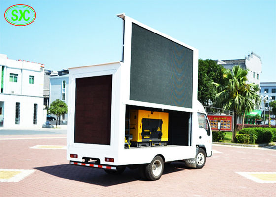 Bom preço A exposição de diodo emissor de luz móvel exterior do caminhão p4.81 da cor completa conduziu o reboque digital móvel do sinal de propaganda on-line