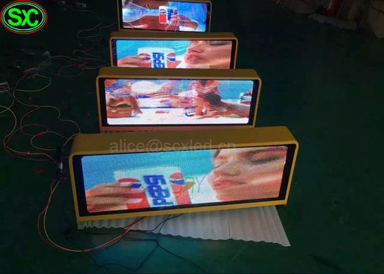 Bom preço O telhado do táxi do carro da cor completa de P5 RGB conduziu a visão do Super Clear do controle da exposição 3G do sinal on-line