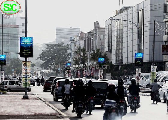 Bom preço Rua de P6 WIFI 3G Polo que anuncia o uso exterior do sinal da tela de exposição do diodo emissor de luz on-line