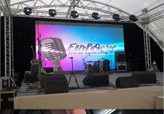 P2.5 P2.6 Área exterior à prova d'água Full Color P3.91 HD LED Ferro Caixa 1000*1000MM Caixa