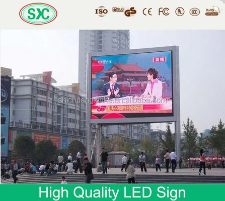 Display LED externo com classificação IP65 com SMD2121 LEDs Controle sem costura para publicidade