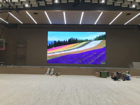 P2.5 interno 640*640mm Publicidade LED Wall Display Serviço frontal, 1000 nit brilho