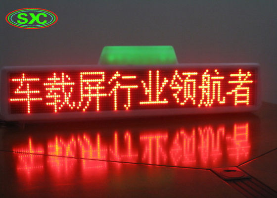 Ecrã de sinalização LED à prova d'água do carro, exterior em cores no telhado do táxi