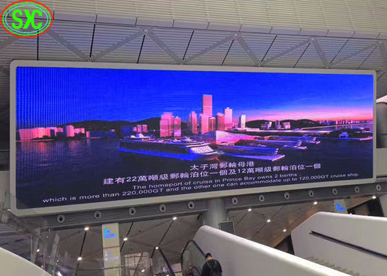 Bom preço Quadro de avisos conduzido da exposição da estação de metro 6mm grande para anunciar, brilho alto on-line