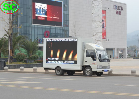 Bom preço O vídeo móvel da exposição de diodo emissor de luz do caminhão da definição alta, anunciando o caminhão conduziu o quadro de avisos da tela on-line