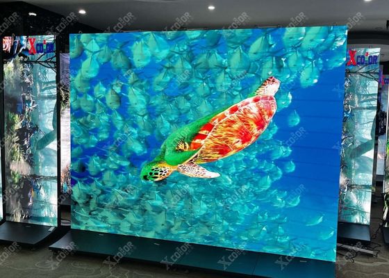 Bom preço Ultra-Clar Large Stage Screen Full Color P3.91 Transparente tela LED com alta taxa de atualização 3840HZ on-line