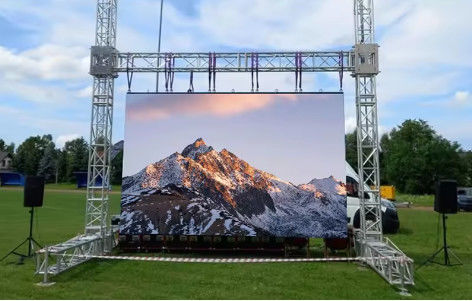 Bom preço P4.81SMD Aluguer ao ar livre Fácil instalação Ecrã LED Painéis publicitários comerciais on-line