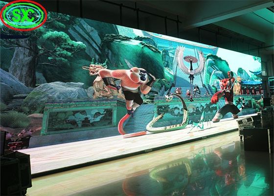 Solução de iluminação de palco Voltagem de entrada 50/60 Hz Telas de palco LED com pitch de pixel de 2,604 mm