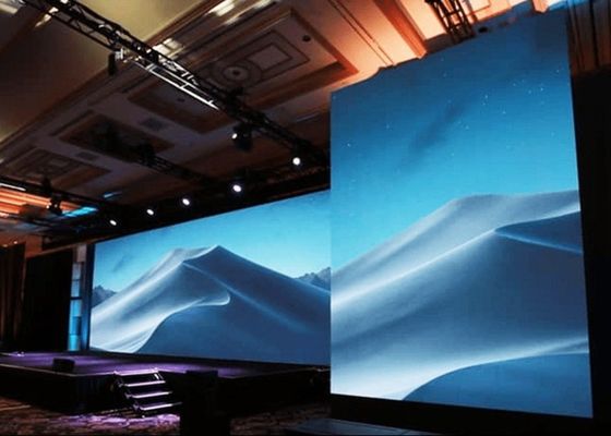 P4 4mm Indoor Full Color Rental LED Display 600W/M2 Ângulo de visão de 160°