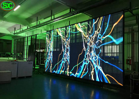 Visualização ótica transparente mágica flexível P6.25 do diodo emissor de luz do vidro de janela