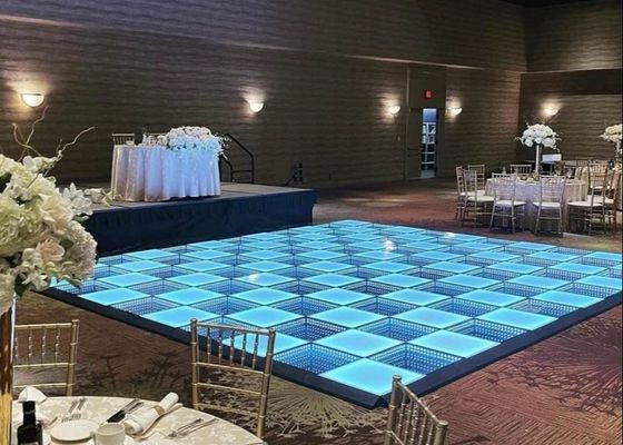 Bom preço Design personalizável P3 LED azulejos de chão de dança tela interativa resistente on-line