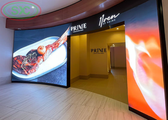 Aluguer aluguer interior de LED sem costura P3.91 fundo publicitário de sinalização LED