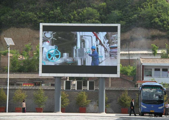 P8 Outdoor Full Color Publicidade Comercial LED Display Billboard Com Coluna