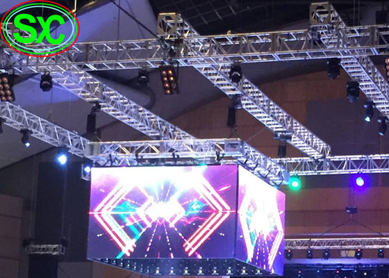 Exposição exterior da propaganda do diodo emissor de luz do canto da cor P10 completa com Novastar