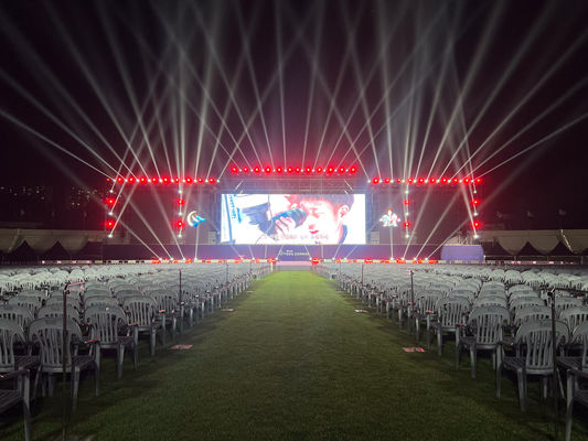 A tela exterior da propaganda da exposição de diodo emissor de luz P10 fixou a instalação 1/2 Scam 8000mcd