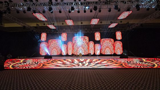 Bom preço Eventos de aluguer Indoor P3.91 led display front service stage background video wall for indoor or outdoor, 3840hz refresh, 500x500 cabine on-line