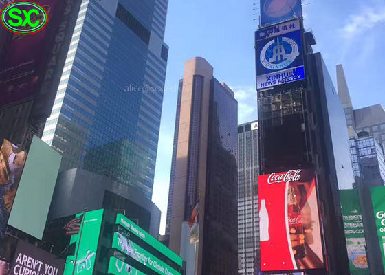 A grande propaganda exterior de anúncio conduzida das telas P10 conduziu a placa da tevê das telas de exposição