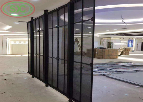 Ecrã LED transparente e à prova d'água Classificação IP43 Armário de alumínio leve 0.2KG/PC Peso do módulo